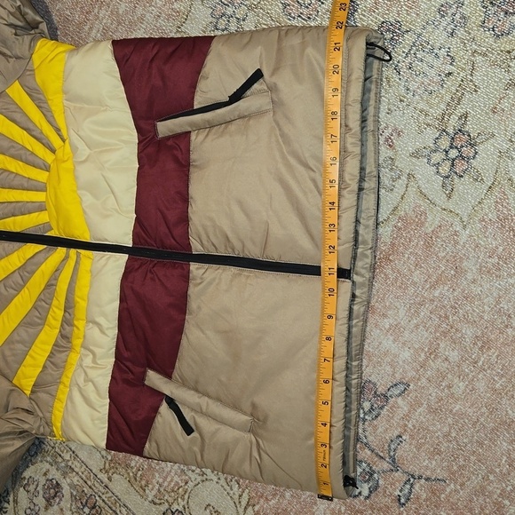 WeSC Vegan Landscape Puffer Jacket with High Collar Quilted Design Size Small - Picture 15 of 16